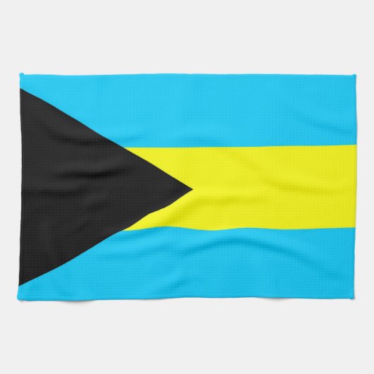 serviette du drapeau bahamas (Horizontal)