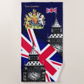 serviette du drapeau britannique, Big Ben, Grande- (Devant)