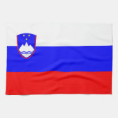 serviette du drapeau de la slovénie (Horizontal)