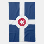 Serviette du drapeau d'Indianapolis, Indiana (Vertical)