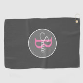 Serviette du golf des femmes roses grises de (Horizontal)