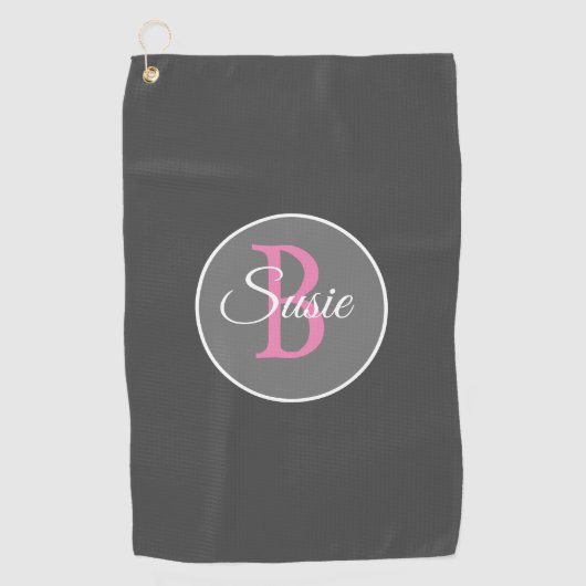 Serviette du golf des femmes roses grises de (Devant)