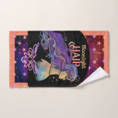 Serviette du salon de coiffure clair de lune (Serviette à main)