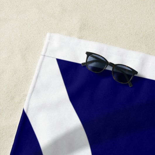 Serviette écossaise Saltire Beach (En situation)