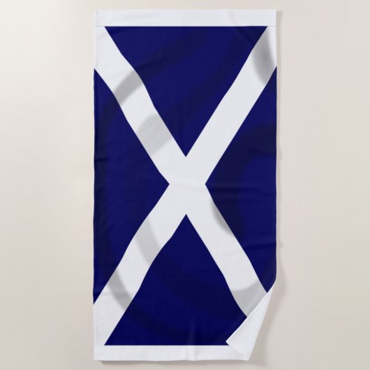 Serviette écossaise Saltire Beach (Devant)
