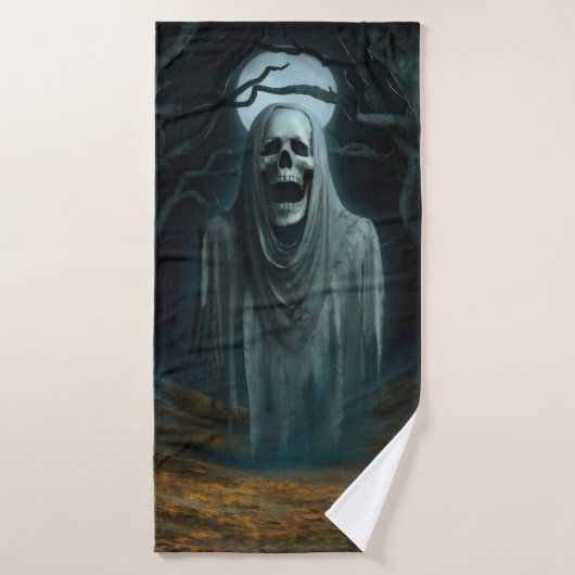 Serviette effrayante. (Serviette de bain)