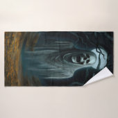 Serviette effrayante. (Serviette de bain)
