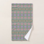 Serviette élégante Set avec vert gris (Serviette à main)