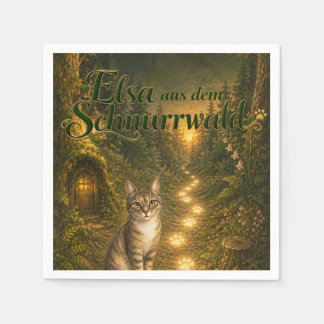 🎉 Serviette – Elsa aus dem Schnurrwald 🐾✨ Servet