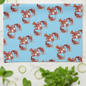 serviette en caricature écrevisse (Plié)