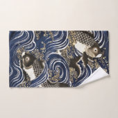 Serviette en carpes japonaises (Serviette à main)