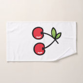 Serviette en cerise douce (Serviette à main)