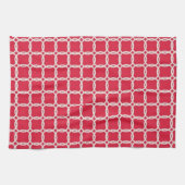 Serviette en corde marine rouge (Horizontal)