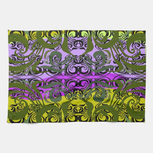 Serviette en Damas exotique (Horizontal)
