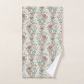 Serviette en damas floral doux vintage déclaration (Serviette à main)