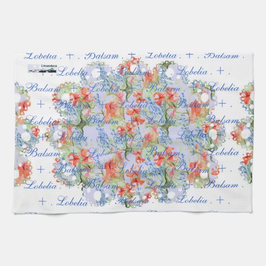 Serviette en dentelle Balsam et Lobelia (Horizontal)