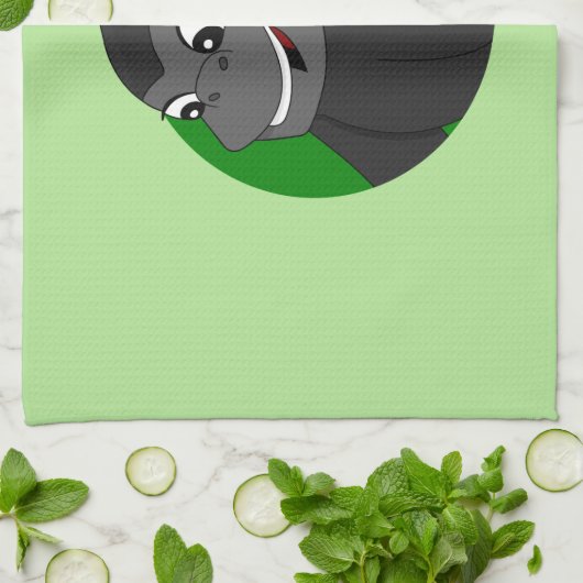 Serviette en dessin de Gorilla (Plié)