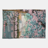 Serviette en fleurs de cerisier (Horizontal)