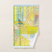 Serviette en forme de ligne géométrique (Serviette à main)