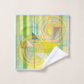 Serviette en forme de ligne géométrique (Gant de toilette)