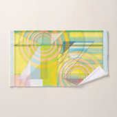 Serviette en forme de ligne géométrique (Serviette à main)