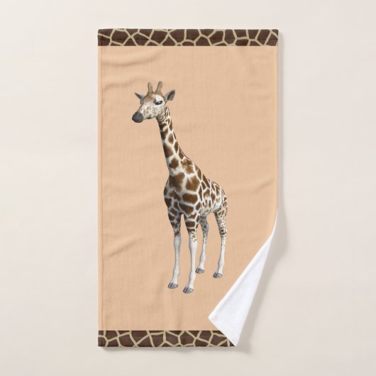 Serviette en girafe (Serviette à main)