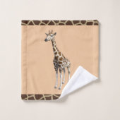 Serviette en girafe (Gant de toilette)