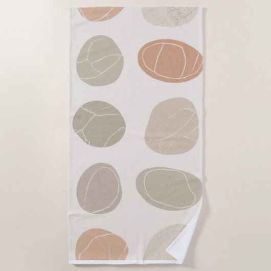 Serviette en Grille de galets molles - Terrain cal (Devant)