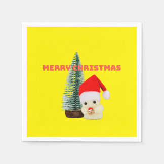 SERVIETTE EN PAPIER もみの木とおばけのクリスマス
