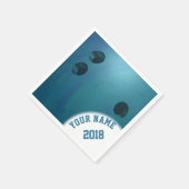 Serviette En Papier 06of12 Blue Bowling Ball serviettes à thème (Coin)