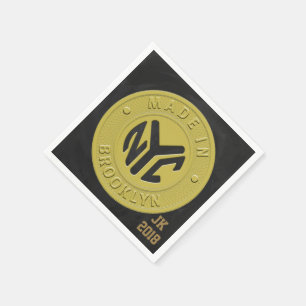 Serviette En Papier 06of 12 Brooklyn Token Thems