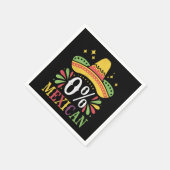Serviette En Papier 0% Mexicain Zéro Pour Cent Drôle Cinco De Mayo (Coin)