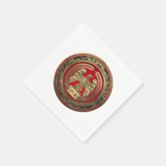 Serviette En Papier [100] Aigle impérial romain d'or (Coin)