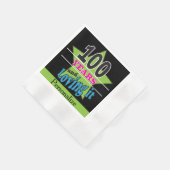 Serviette En Papier 100 ans et aimer | Anniversaire 100 ans (Coin)