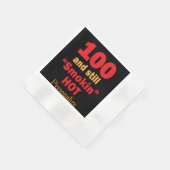 Serviette En Papier 100 et toujours fumé chaud | 100e anniversaire (Coin)