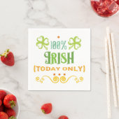 Serviette En Papier 100% Irish Today Word Art (En situation)