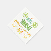 Serviette En Papier 100% Irish Today Word Art (Coin)