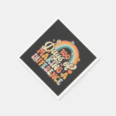 Serviette En Papier 100 jours de faire la différence Enseignement Arc- (Coin)