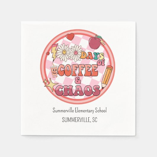 Serviette En Papier 100 Jours d'école Cent Jours 100e Super (Devant)