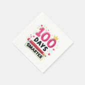 Serviette En Papier 100 jours plus intelligents Jours d'école Professe (Coin)