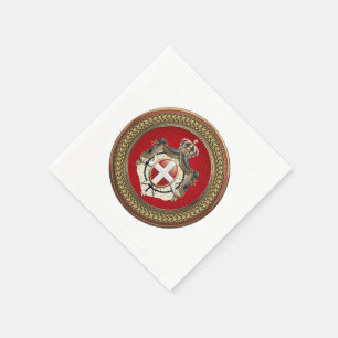 Serviette En Papier [100] Ordre de Malte - Armoiries de SMOM