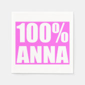 Serviette En Papier 100 pour cent Anna nom (Devant)