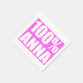 Serviette En Papier 100 pour cent Anna nom (Coin)