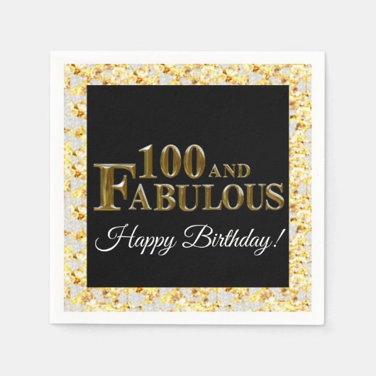 Serviette En Papier 100e anniversaire  (Devant)