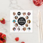Serviette En Papier 100e anniversaire Ballons photo (En situation)