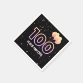 Serviette En Papier 100e anniversaire Balloons et Confetti (Coin)