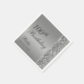 Serviette En Papier 100e anniversaire Elégant (Coin)