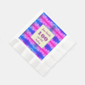 Serviette En Papier 100e anniversaire Fête de Neon Milestone Party (Coin)