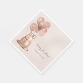 Serviette En Papier 100e anniversaire Rose Gold Cake (Coin)