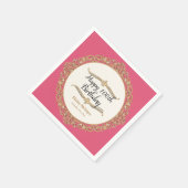 Serviette En Papier 100e Fête d'anniversaire joyeuse Décor (Coin)